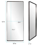 Steele Black Oversize Mirror