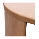 Curved Leg Post Round Storage Shelf Coffee Table *
