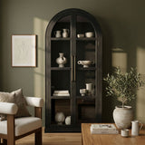 Corva - Solid Wood, Oak Veneer And Stainless Steel Storage Cabinet