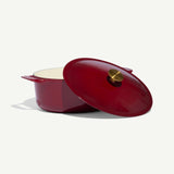 MADE IN Oval Enameled Cast Iron Dutch Oven
