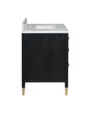 Verona 36" Black Vanity with Rectangular Undermount Sink