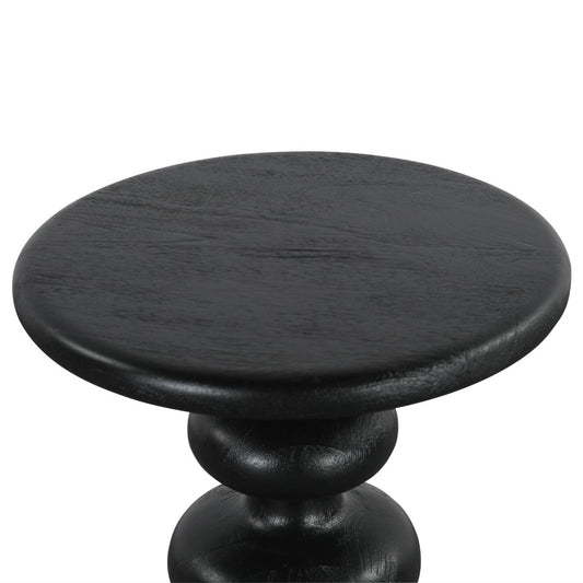 Biloba 18" Side Table in Black