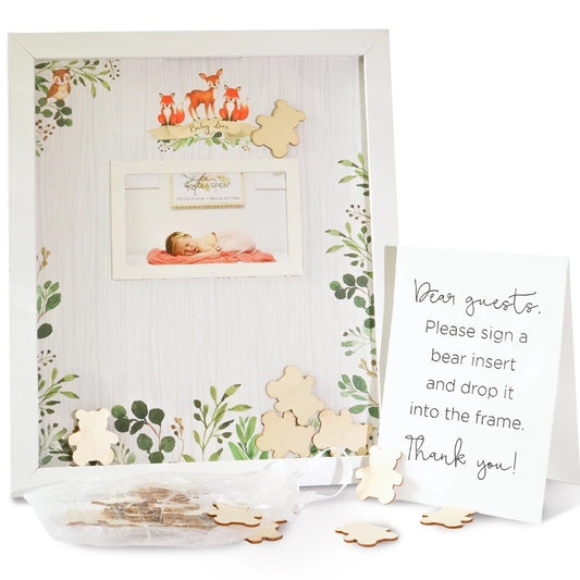 Baby Shower Guest Book Alternative - Woodland Baby