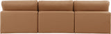 Comfy - Faux Leather Modular Armless Sofa 3 Seats