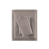 Flannel Cotton Winter Sheet Set, Earthy Grey