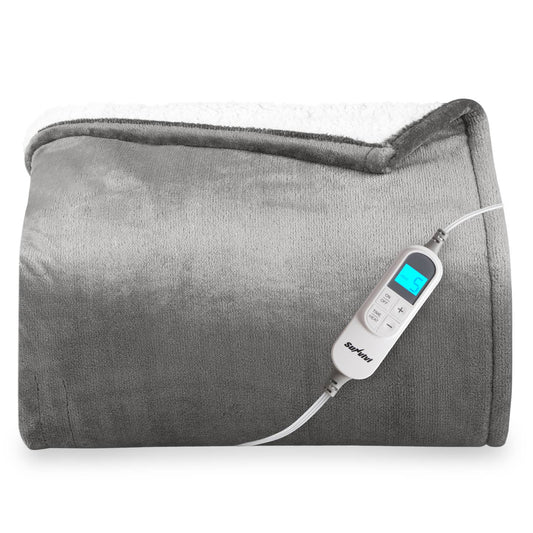 Heated Blanket King Size with Dual Control, Electric Throw