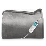 Queen Size Heated Blanket, Dual Control Electric Throw