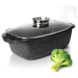 Moss & Stone 12-Inch Nonstick Oval Roaster Pot