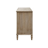 70"W 6-Drawer Modern Classic Wood Dresser, Light Natural *