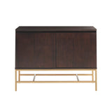 Modern Accent Cabinet Contemporary Chest, Gold Base *