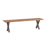 Bern 68" Bench Smoked Acacia