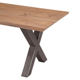 Bern 68" Bench Smoked Acacia