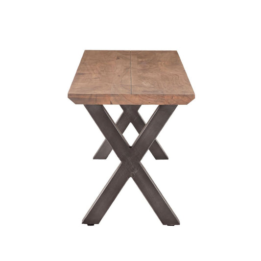 Bern 68" Bench Smoked Acacia