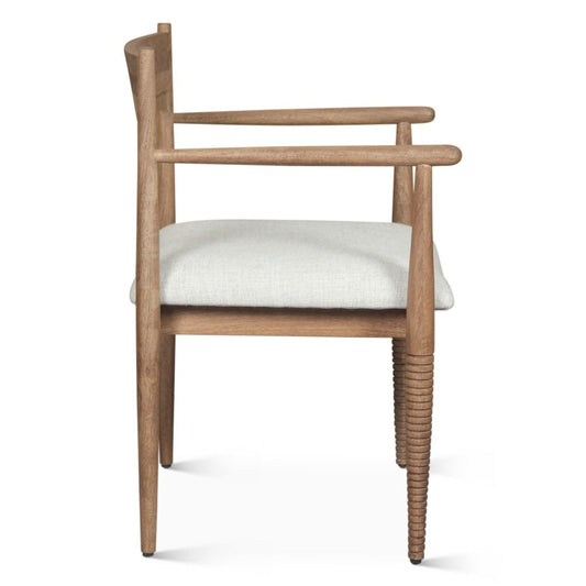 Bijou 22" Upholstered Dining Chair in Natural Brown