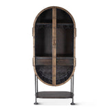 Bowery 34" Tall Oval Bar Cabinet