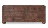 Gibson 6 Drawer Dresser Dark Brown