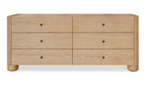 Gibson 6 Drawer Dresser Natural