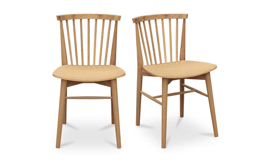 Marley Dining Chair Oak-Set of Two