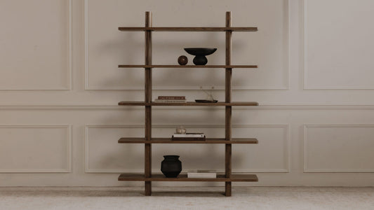 Casey Large Bookcase Dark Brown