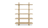 Casey Large Bookcase Rustic Oak