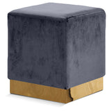 Jax - Stool Ottoman with Gold Base