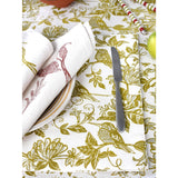 French Home Set of 4 Honeysuckle Placemats - Chartreuse