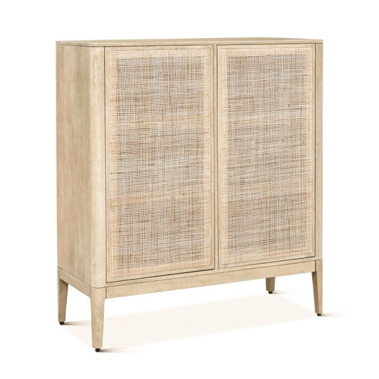 Casablanca 44" Two Door Cabinet in Natural White