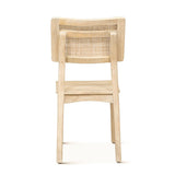 Casablanca 18" Dining Chair in Natural White