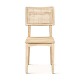 Casablanca 18" Dining Chair in Natural White