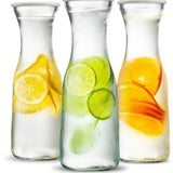 Kook Glass Carafe Pitchers with Lids for Drinks