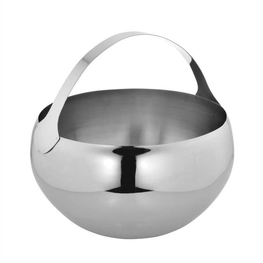 Sol Living Stainless Steel Fruit Bowl with Handle