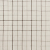 Plaid Fleece Lining Window Panel, Ivory