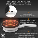 Moss & Stone Cordless 8-Inch Electric Crepe Maker