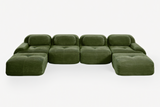 MIA 152'' 4-Seater Sofa with 2 Ottomans