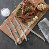 French Home Laguiole Steak Knives, Set of 4, Neutral Tones