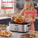 24QT Electric Roaster Oven with View Window
