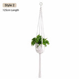 Macrame Hanging Plant Holder Cotton Rope Basket
