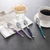 French Home Set of 4 Coffee Spoons - Plum Rose