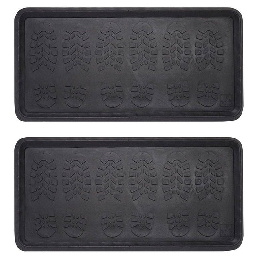 Footsteps 2 Pack Rubber Boot Tray Floor Protector