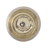 Black Diamond Glass Chalise on a Nickel Turned Metal Stand- Medium