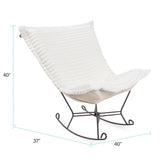 Puff Rocker Shar Pei White/Natural