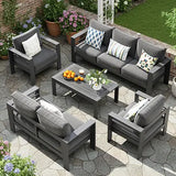 5 Pieces Aluminum Patio Furniture Set