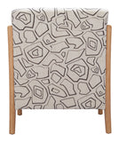 Runa Accent Chair Beige & Natural