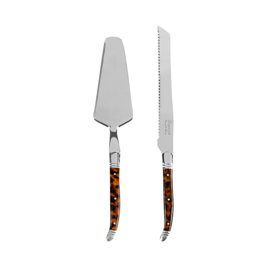 Connoisseur Laguiole Tortoise Shell Cake & Pie Server Set
