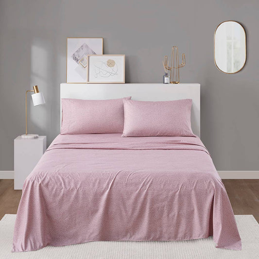Wholesale Printed Microfiber Sheet Set, Blush Waves