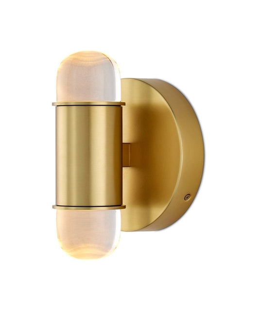 Capsule Brass Wall Sconce