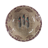 Feather Southwestern Melamine Dinner Bowls, Set of 24