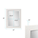 Stucco Vanity Mirror - White