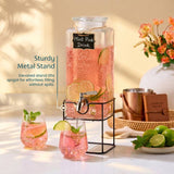 Kook Glass Drink Dispenser with Steel Spigot