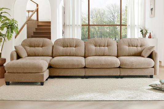 MOLLY 140" 4 Seater Sofa with 1 Ottoman